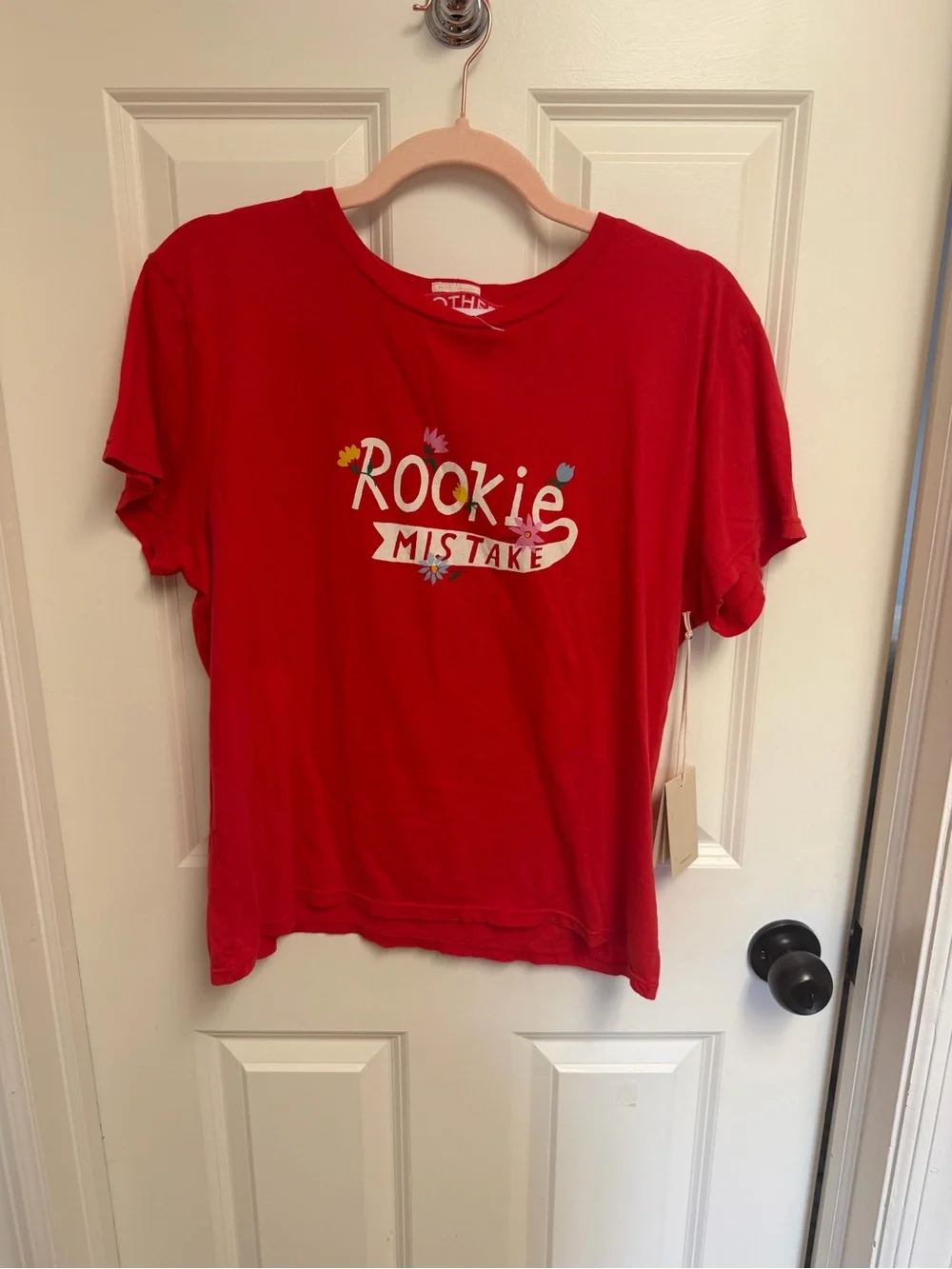 MOTHER The Itty Bitty Ringer ‘Rookie Mistake' Tee Size Large